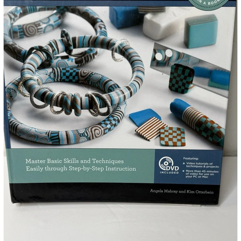 Polymer Clay 101 Book with DVD - Beginner‎ Craft Techniques Jewelry Canes Crafts